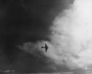 Asisbiz Boeing B 17G Fortress 8AF 487BG hit by flak during the raid on Mersberg oil plant 2nd Nov 1944 FRE8977
