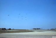Asisbiz Boeing B-17G Fortresses 8AF 490BG landing with full flaps still extended at Eye FRE6817