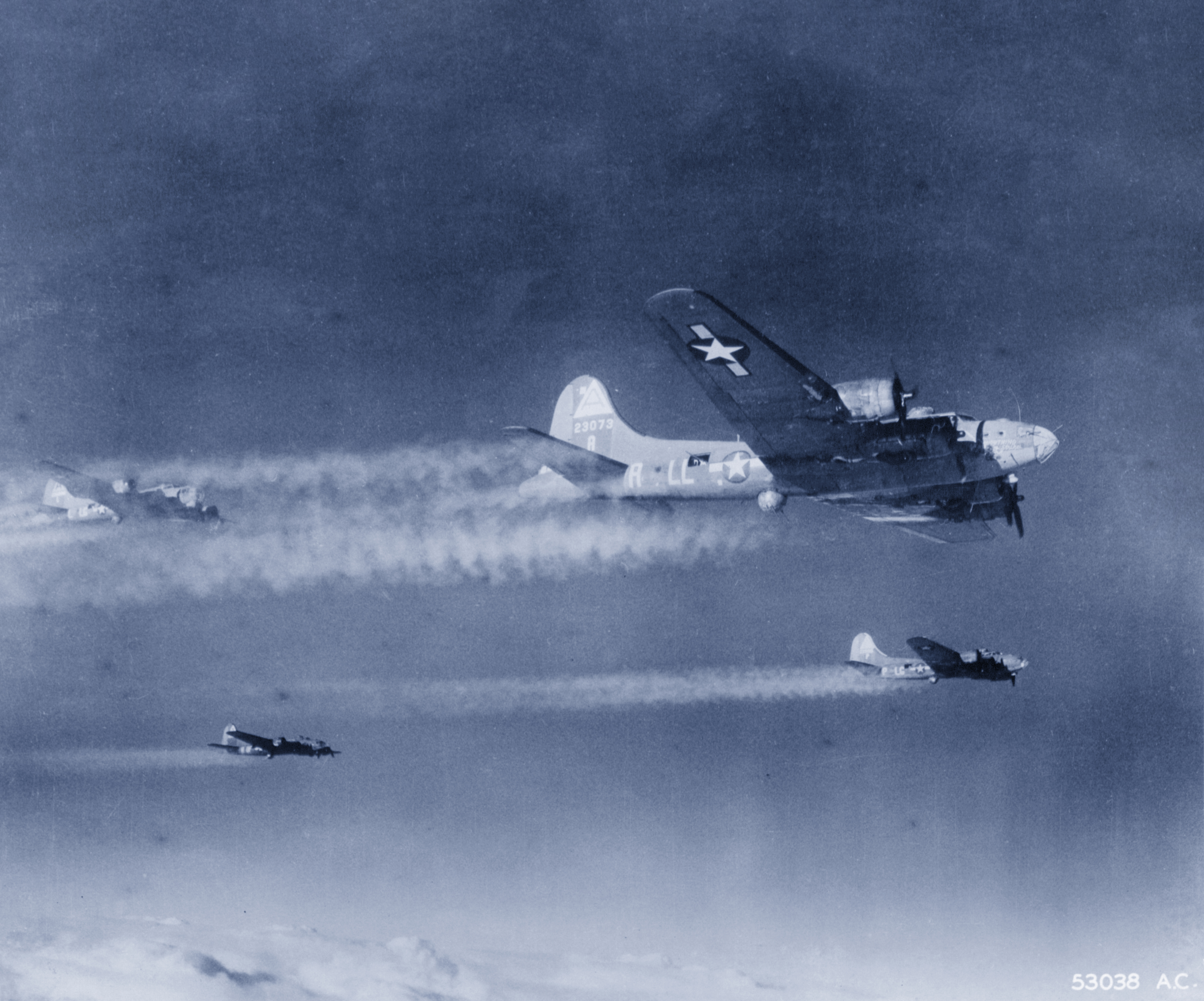 42-29815 B-17F Fortress 8AF 91BG322BS LGP Miami Clipper head for Neuss Germany 15th Aug 1944 NA1321