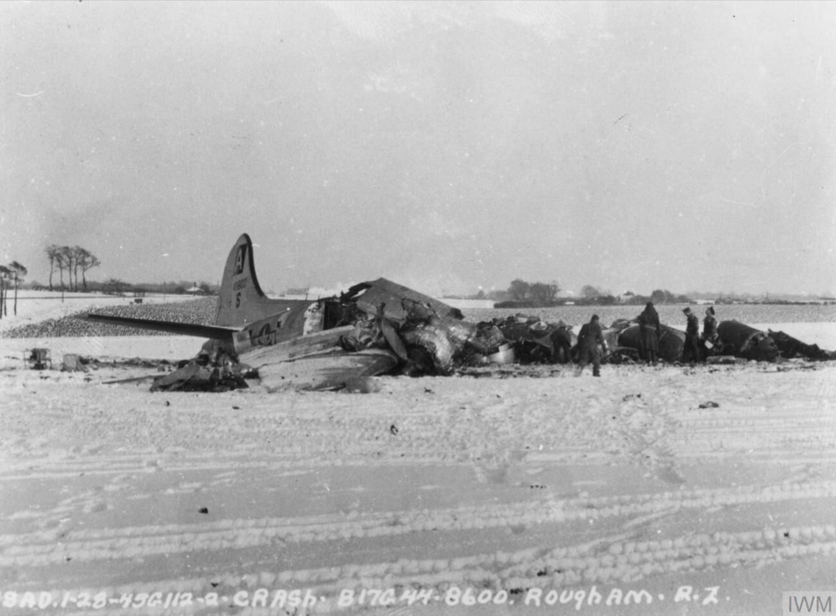 44 8600 B 17G Fortress 8AF 94BG331BS QES take off accident mission to Hohenbudberg 28th Jan 1945 FRE3906