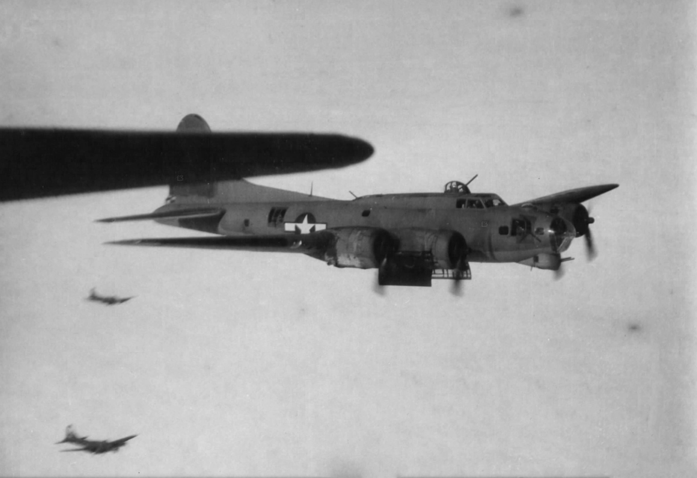 Boeing B 17G Fortress 8AF 452BG over the Berlin drop zone Germany 9th Mar 1944 01