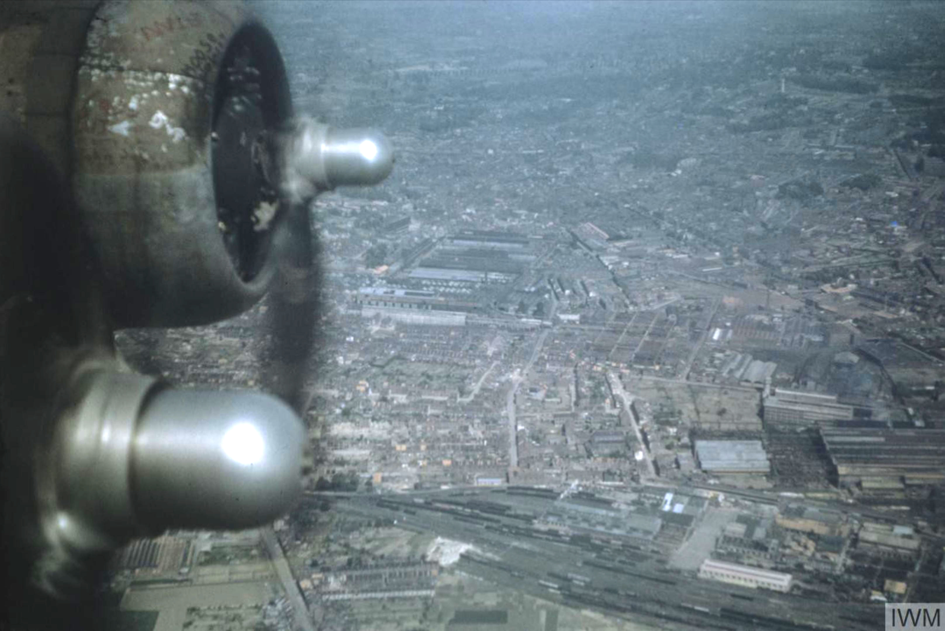 43-37716 B-17G Fortress 8AF 96BG338BS BXH 5 Grand over Holland on a food mission May 1945 FRE5877