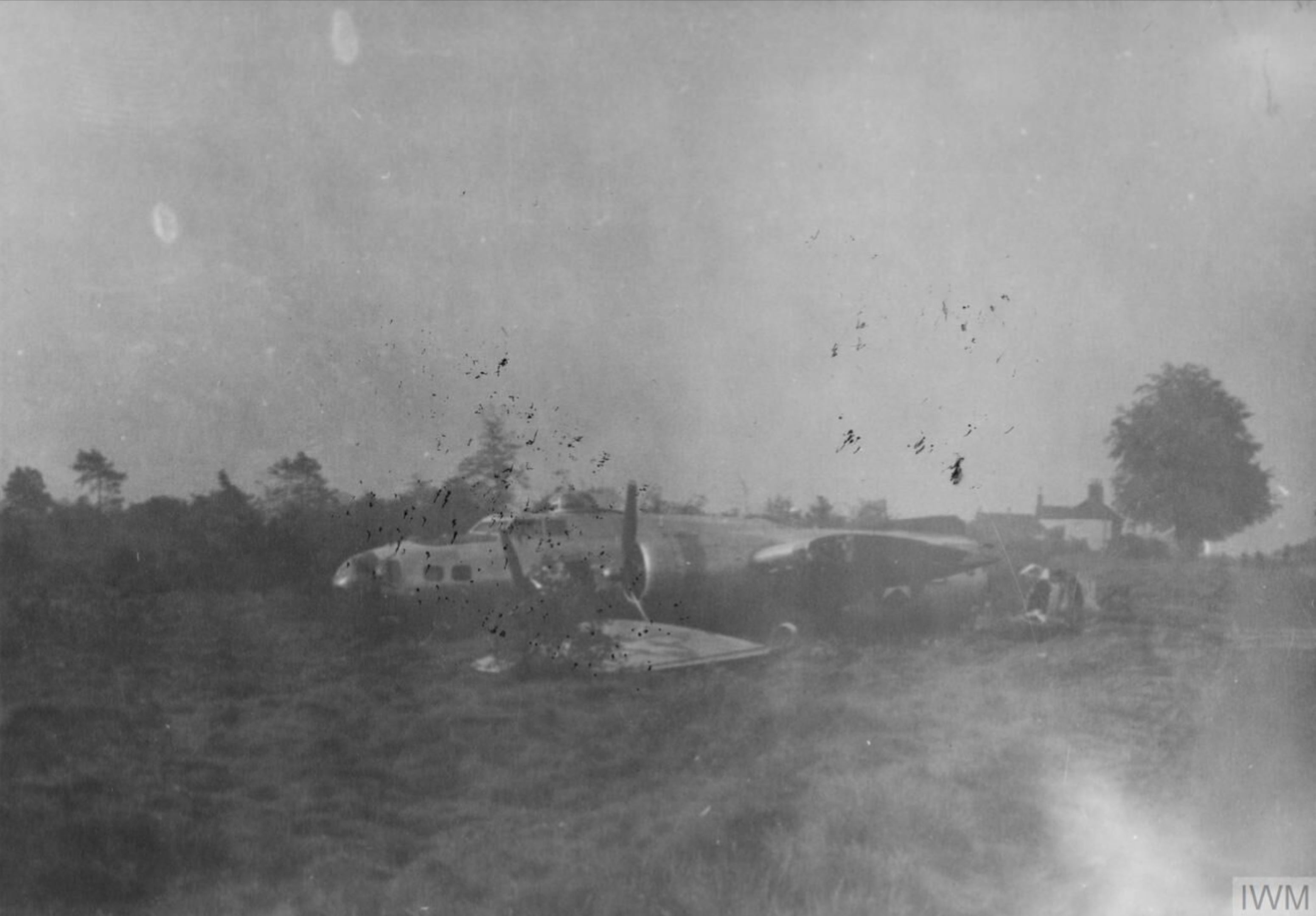 Boeing B-17 Fortress 8AF 96th Bomb Group that has belly landed FRE3954