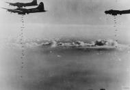 Asisbiz Boeing B 17 Fortresses 8AF 96th Bomb Group over the drop zone FRE3977