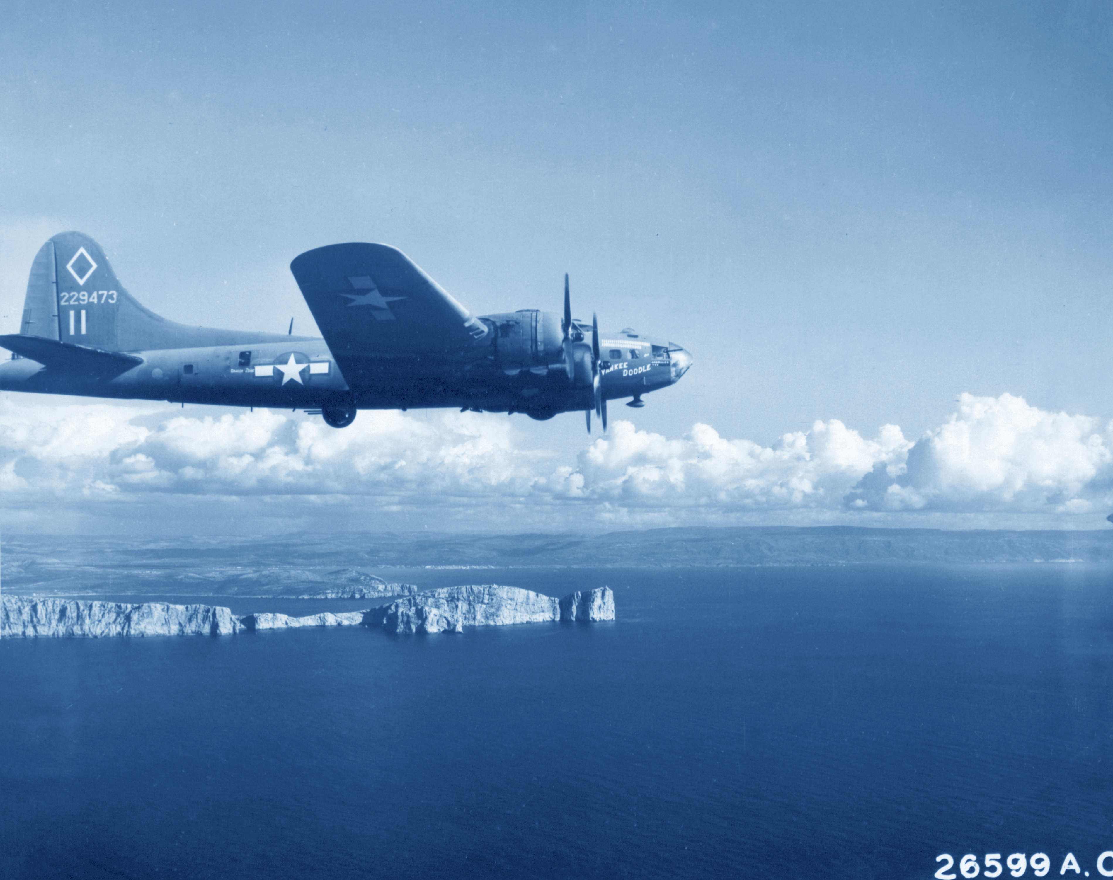 42-29473 B-17F Fortress 12AF 99BG347BS Yankee Doodle bomber ace over Turin Italy Jan 1944 342 FH 001828