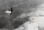 Asisbiz 15AF B 17 Fortress goes down in flames during a mission over Ploesti 5th May 1944 FRE13989