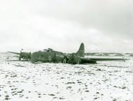 Asisbiz 42 3128 Boeing B 17F Fortress Boo Hoo crash landed at Grindavik Iceland on 17th April 1943 75290AC