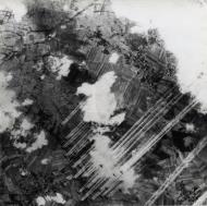 Asisbiz Boeing B 17 Flying Fortresses leaving contrails during a misison FRE14450
