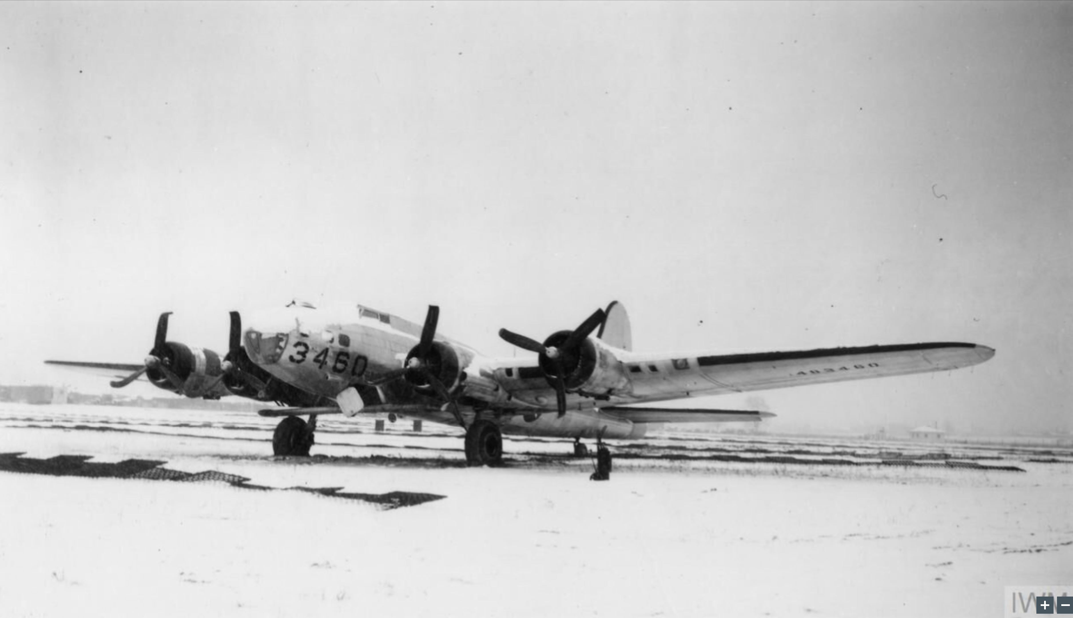 44-83460 B-17G Fortress used as a training aircraft Dayton Ohio 15th Dec 1946 FRE8969