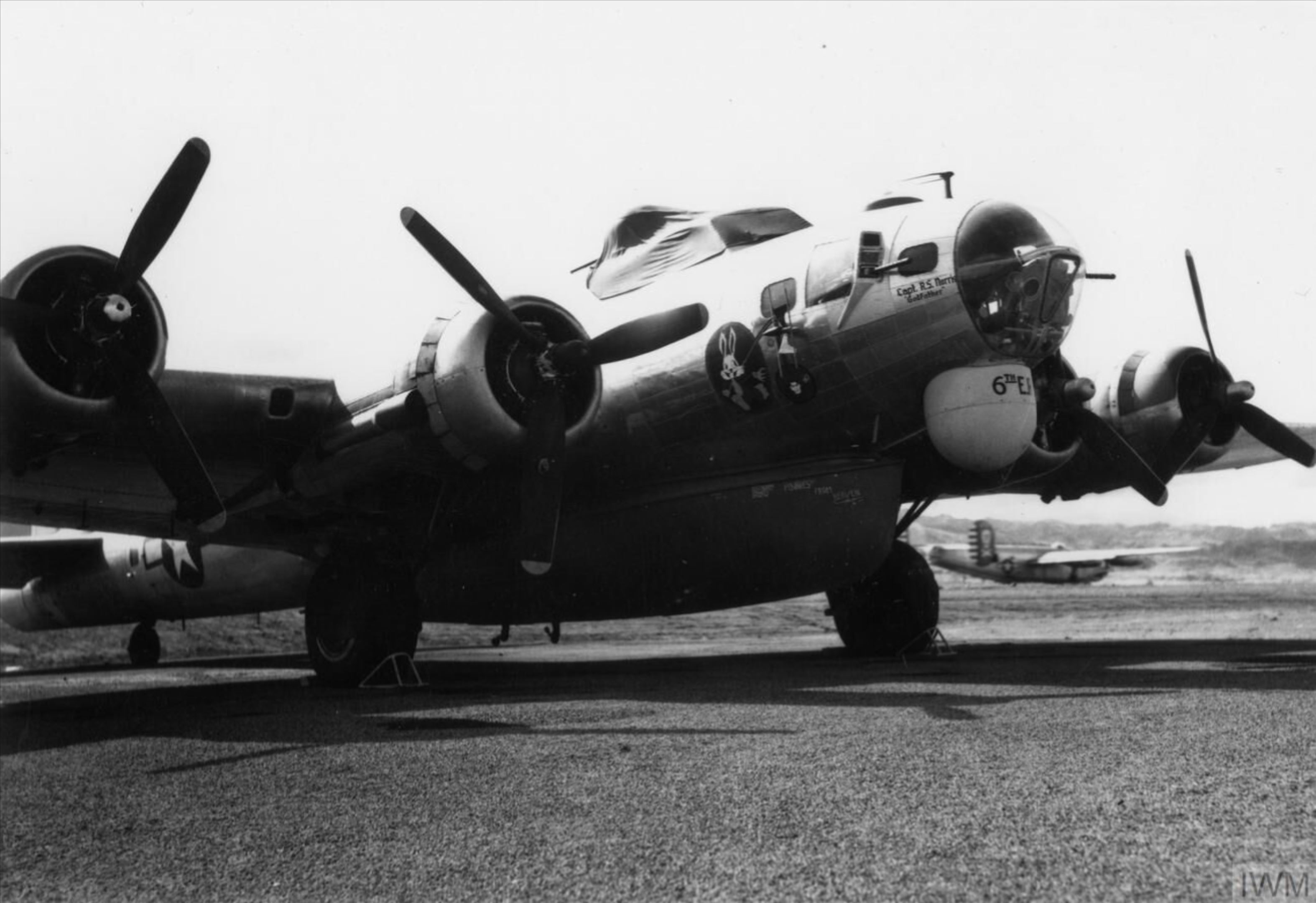 Boeing B-17G Fortress SBoeing B-17G 5AF 5RG6ERS Florida Blanca Airstrip Luzon Philippines 27th Jun 1945 FRE8830