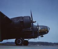 Asisbiz WWII color photo of USAAF 38-584 Boeing B-17E Fortress Mary Ann used in Air Force movie 01