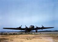 Asisbiz WWII color photo of USAAF 38-584 Boeing B-17E Fortress Mary Ann used in Air Force movie 02