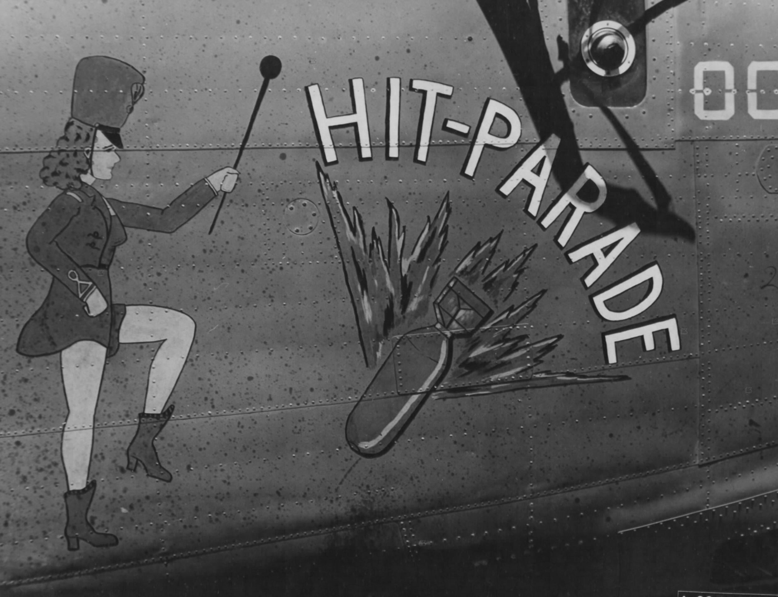 42-73002 B-24J Liberator 7AF 11BG26BS 002 Hit Parade at Kwajalein Marshall Islands July 1944 01