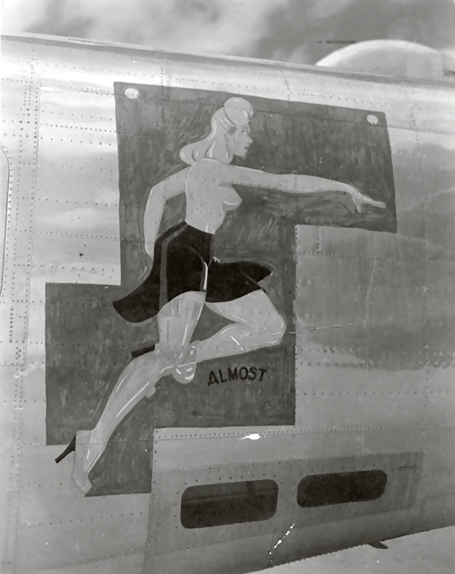 44-41318 B-24J Liberator 7AF 11BG431BS Almost fuselage art left side Central Pacific 1943 45 02