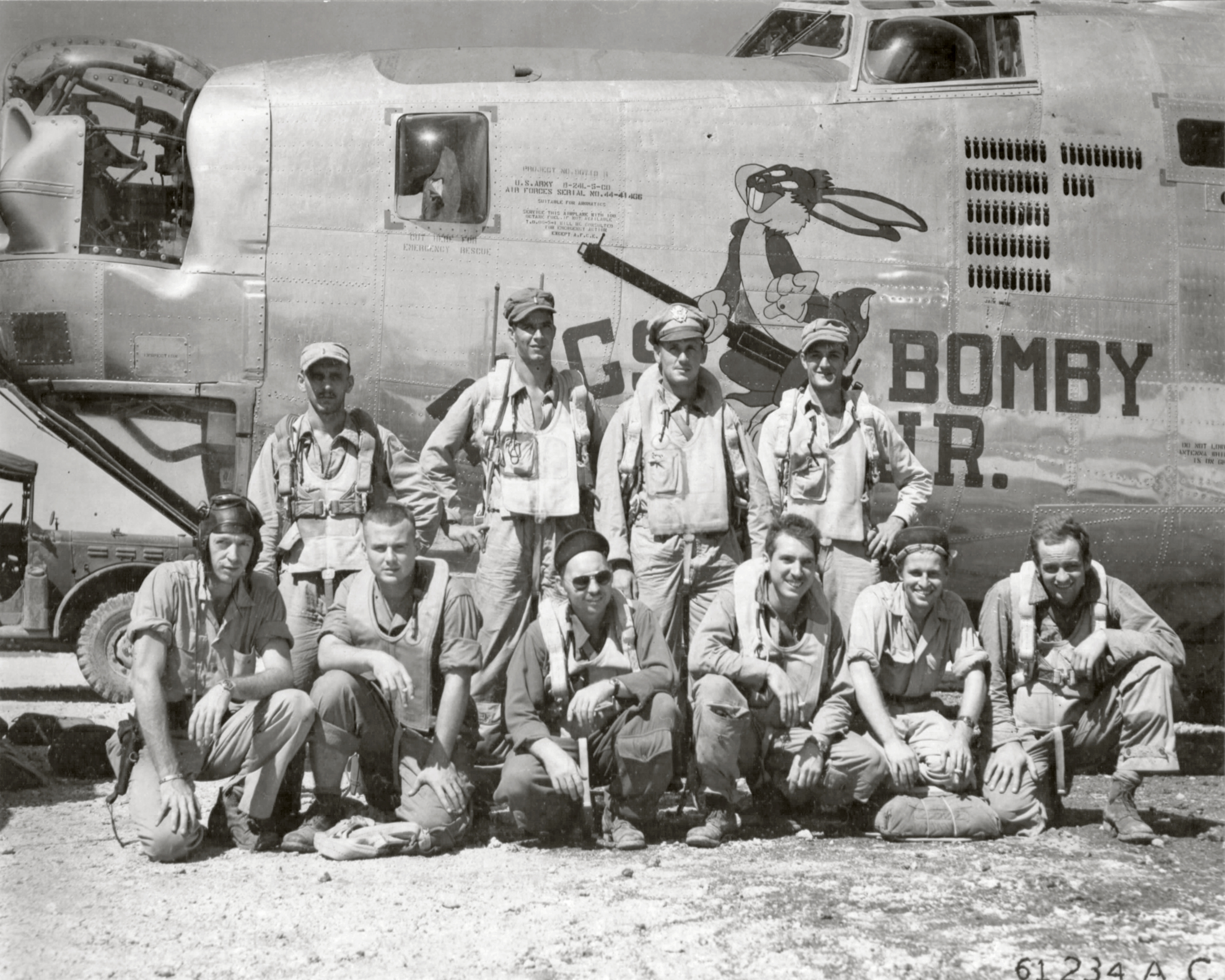 44-41466 B-24L Liberator 7AF 11BG42BS Bugs Bomby Jr at Guam Marinanas Isls 4th May 1945 01