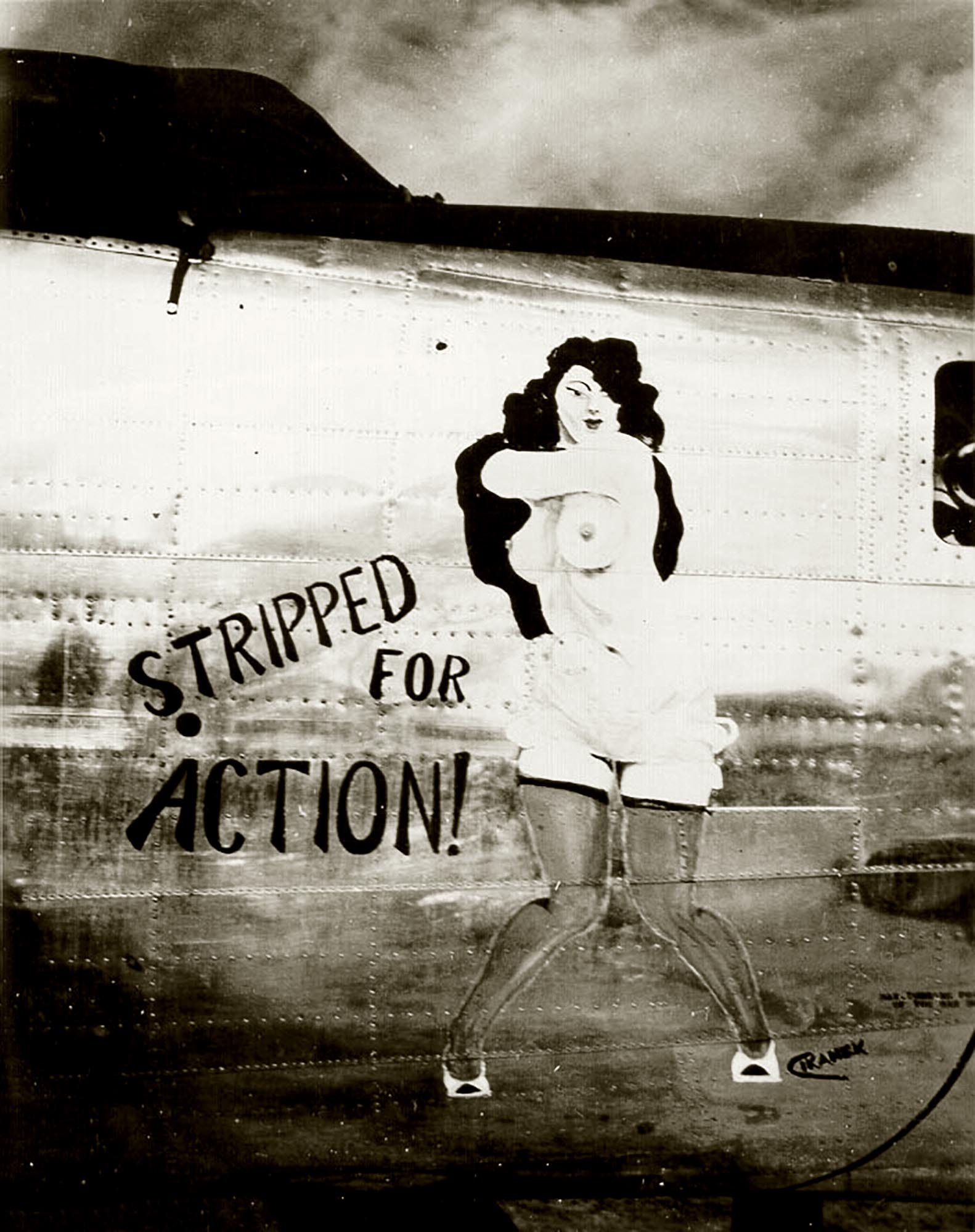 44-41501 B-24L Liberator 7AF 11BG431BS Stripped for Action nose art right side Central Pacific 1943 45 01