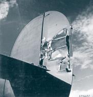 Asisbiz 41-24149 B-24D Liberator 7AF 11BG42BS Take Off damaged by Jap 20mm over Nauru 1943 NA573