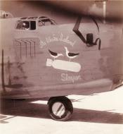 Asisbiz 41-24254 B-24D Liberator 7AF 11BG26BS The Wake Island Sleeper nose art right side Central Pacific 1943 45 01