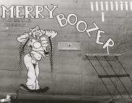 Asisbiz 42-109945 B-24J Liberator 7AF 11BG26BS Merry Boozer nose art left side Central Pacific 1943 45 02