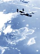Asisbiz 42-109951 B-24J Liberator 7AF 11BG98BS Madame Pele bombs Moen Island strip Truk Sep 1944 NA075