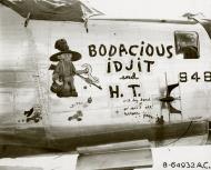 Asisbiz 44-41948 B-24M Liberator 7AF 11BG98BS Bodacious Idjit nose art right side Central Pacific 1943 45 02