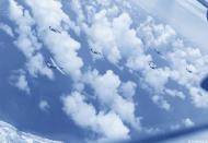 Asisbiz B-24J Liberators 7AF 11BG enroute to their next target over Ewajalein Marshall Isls June 1944 NA222