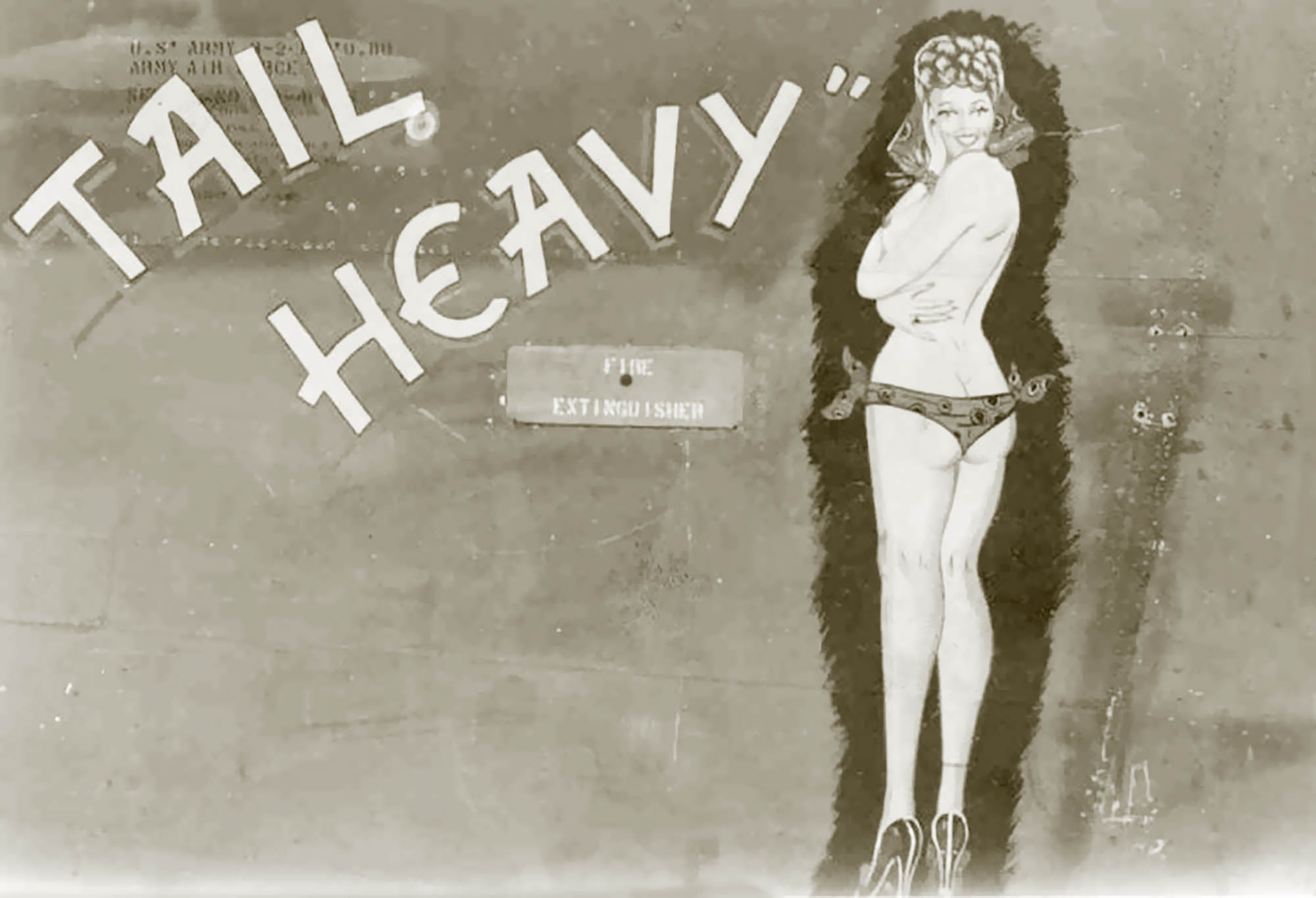 41-24125 B-24D Liberator 14AF 308BG373BS Tail Heavy nose art left side China 01