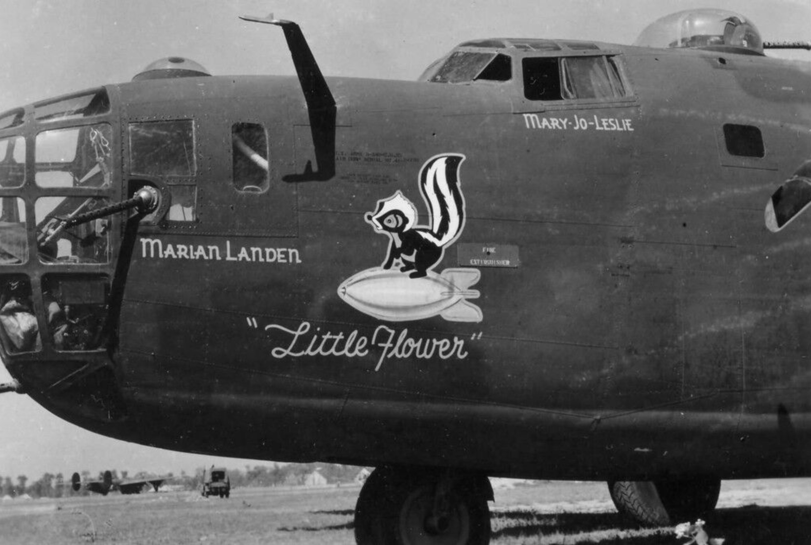 41-24288 B-24D Liberator 14AF 308BG375BS Little Flower nose art left side China 02