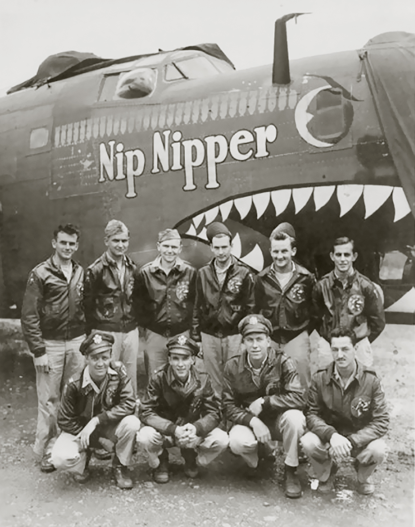 42-40391 B-24D Liberator 14AF 308BG373BS Nip Nipper nose art right side China 01
