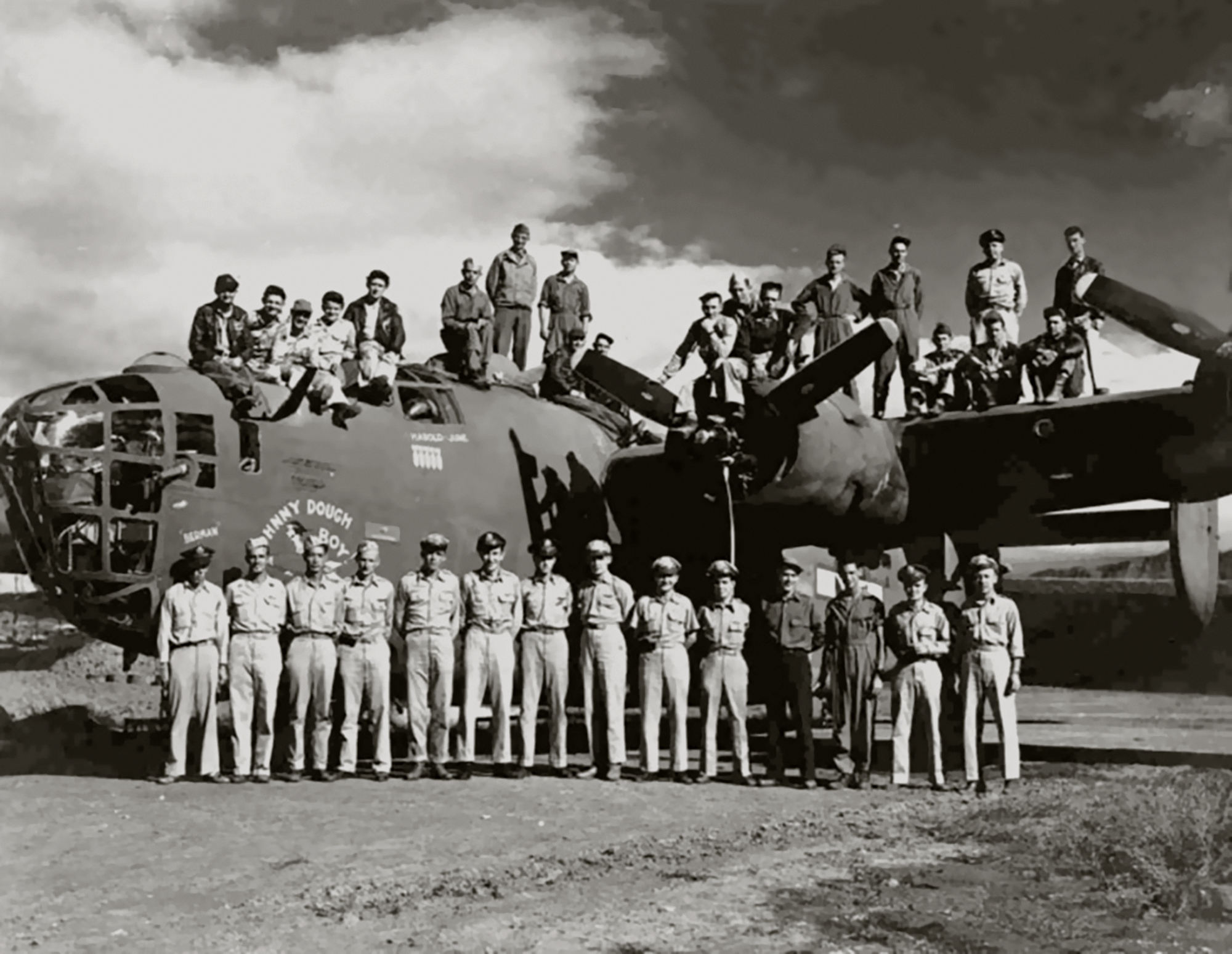 42-72842 B-24D Liberator 14AF 308BG374BS Johnny Dough Boy nose art left side CBI 01