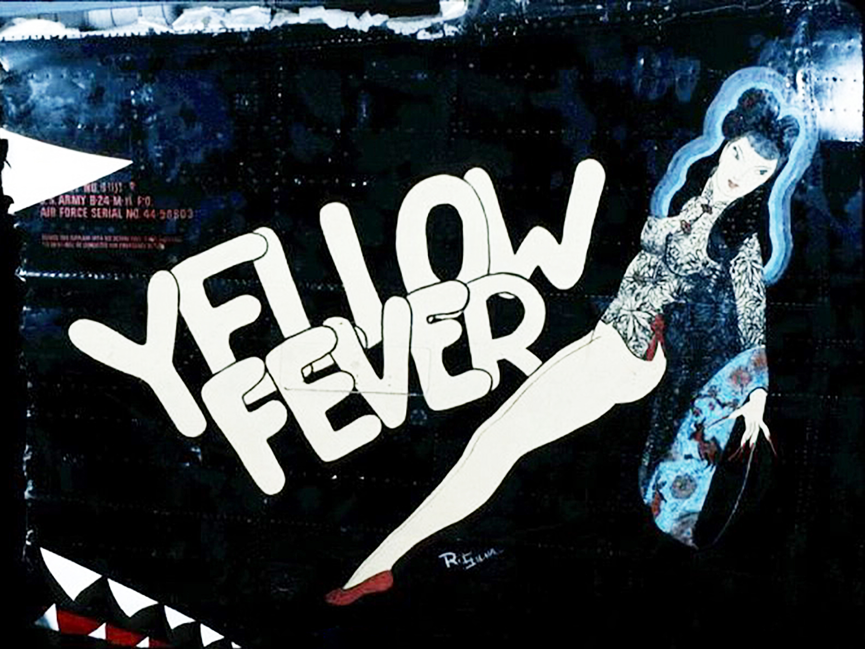 44-50803 B-24M Liberator 14AF 308BG374BS Yellow Fever nose art left side China 01