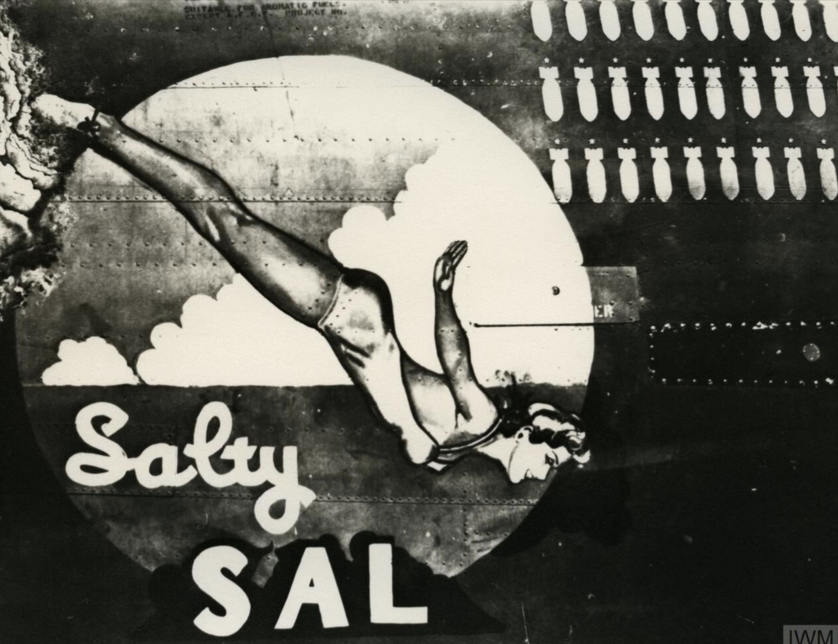 42-100219 B-24L Liberator 7AF 30BG392BS Salty Sal nose art right side FRE11461