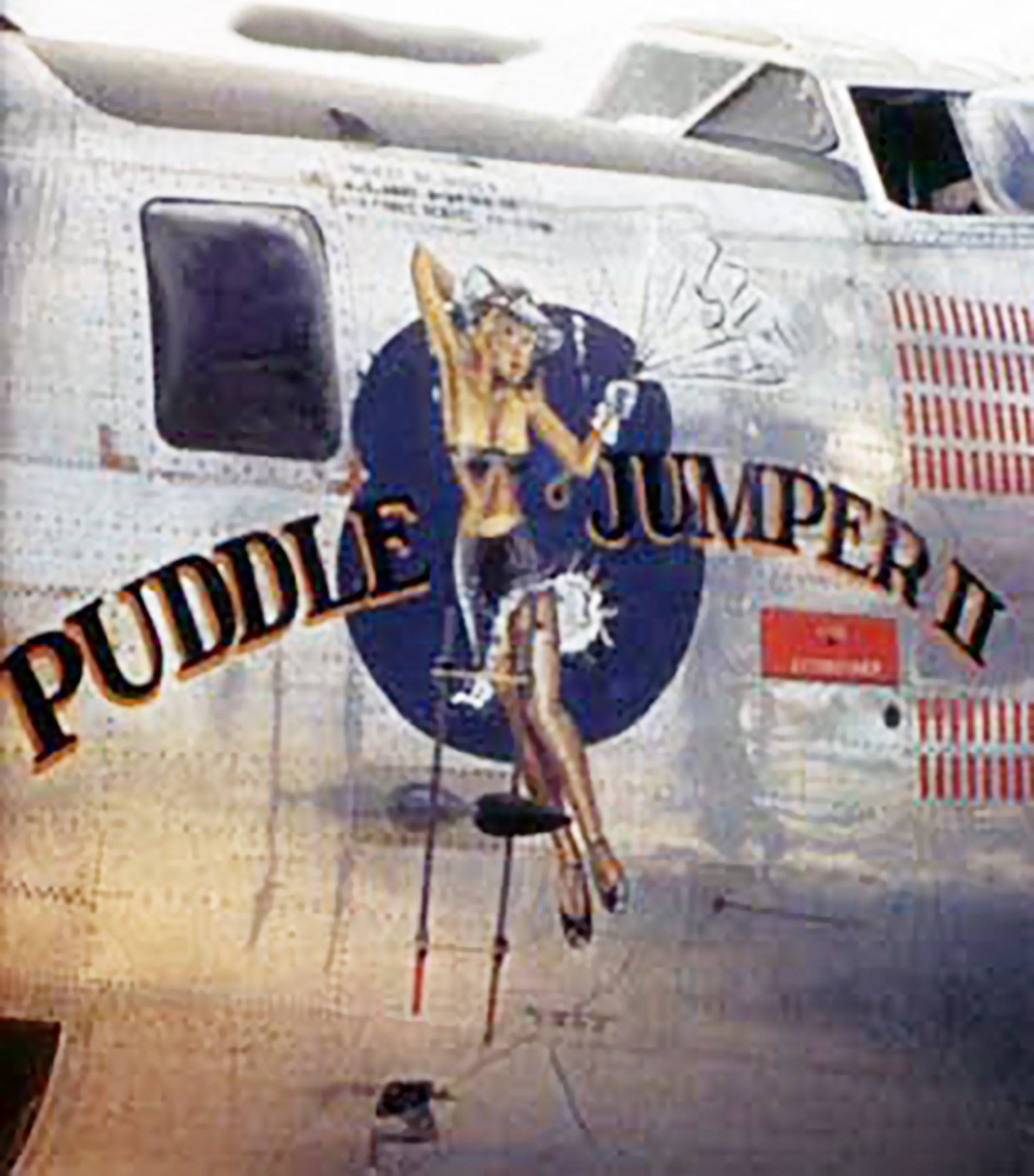 44-41946 B-24M Liberator 7AF 30BG819BS Puddle Jumper II nose art left side Central Pacific 1943 45 03