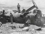 Asisbiz 42-100227 B-24J Liberator 7AF 30BG38BS The Chambermaid crash landed Saipan 11th Sep 1944 02