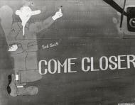 Asisbiz 42-72973 B-24J Liberator 7AF 30BG38BS Come Closer at Kwajalein Marshall Islands July 1944 01