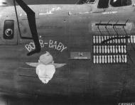Asisbiz 42-72976 B-24J Liberator 7AF 30BG38BS Bomb Baby nose art left side 01