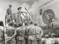 Asisbiz 44-40557 B-24J Liberator 7AF 30BG293BS Miss Fit nose art left side 01