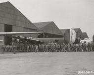 Asisbiz 42-94799 B-24H Liberator 8AF 34BG7BS R2E The Paper Doll under going engine maintenance England 1944 01