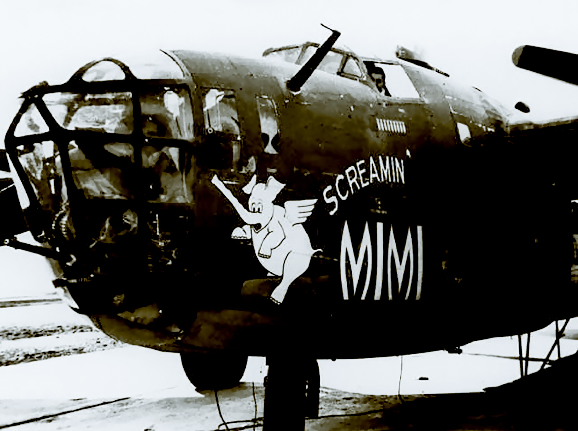 42-40997 B-24D Liberator 8AF 389BG564BS YOS Screamin' Mimi Hethel summer 1943 01