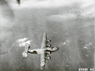 Asisbiz 42 63960 B 24D Liberator 8AF 389BG564BS YOC Dorothy in formation over Cognac France 8th Feb 1944 01