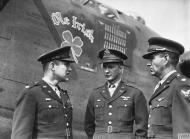 Asisbiz Aircrew USAAF 8AF 389BG Col Robert B Miller CO LtCol AV Walton and LtCol William L Burns 18th May 1944 FRE1523