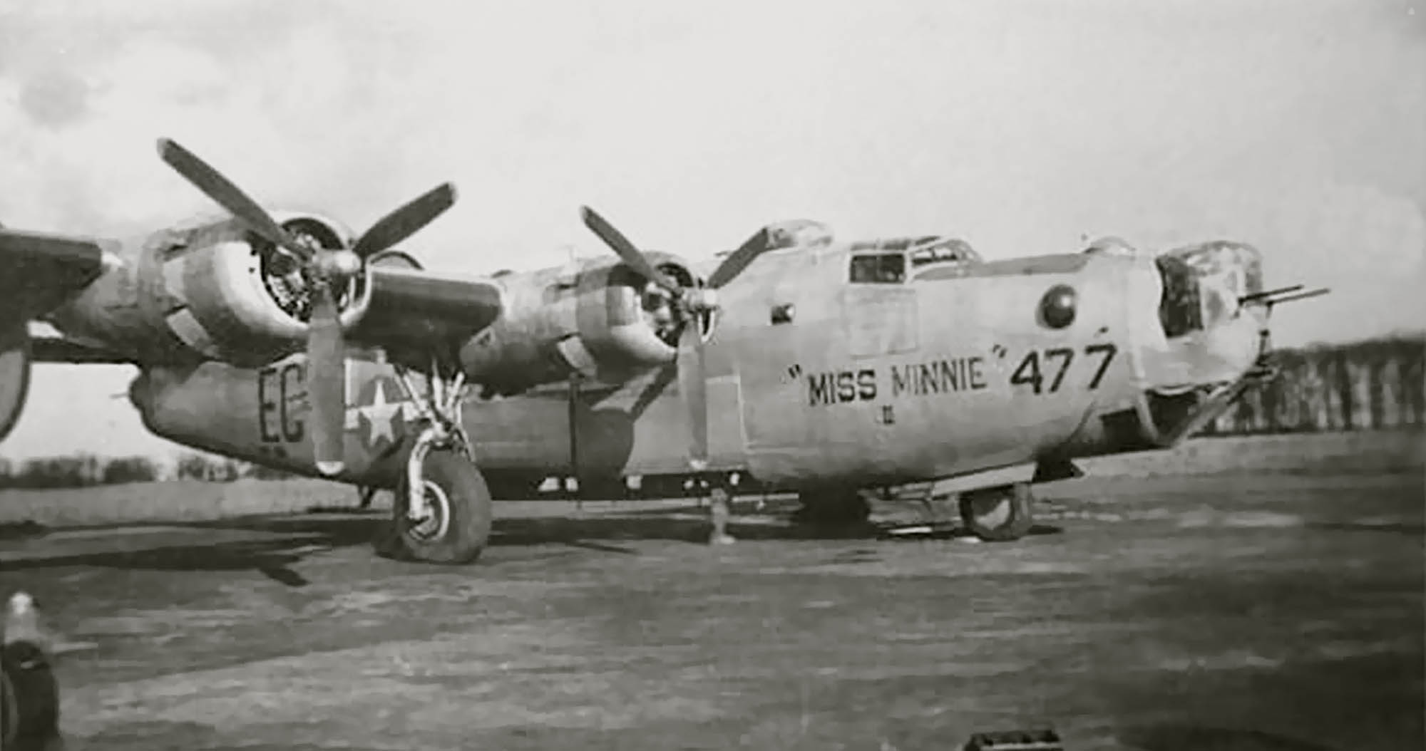 Asisbiz 42 78477 B-24J Liberator 8AF 392BG578BS ECD Miss