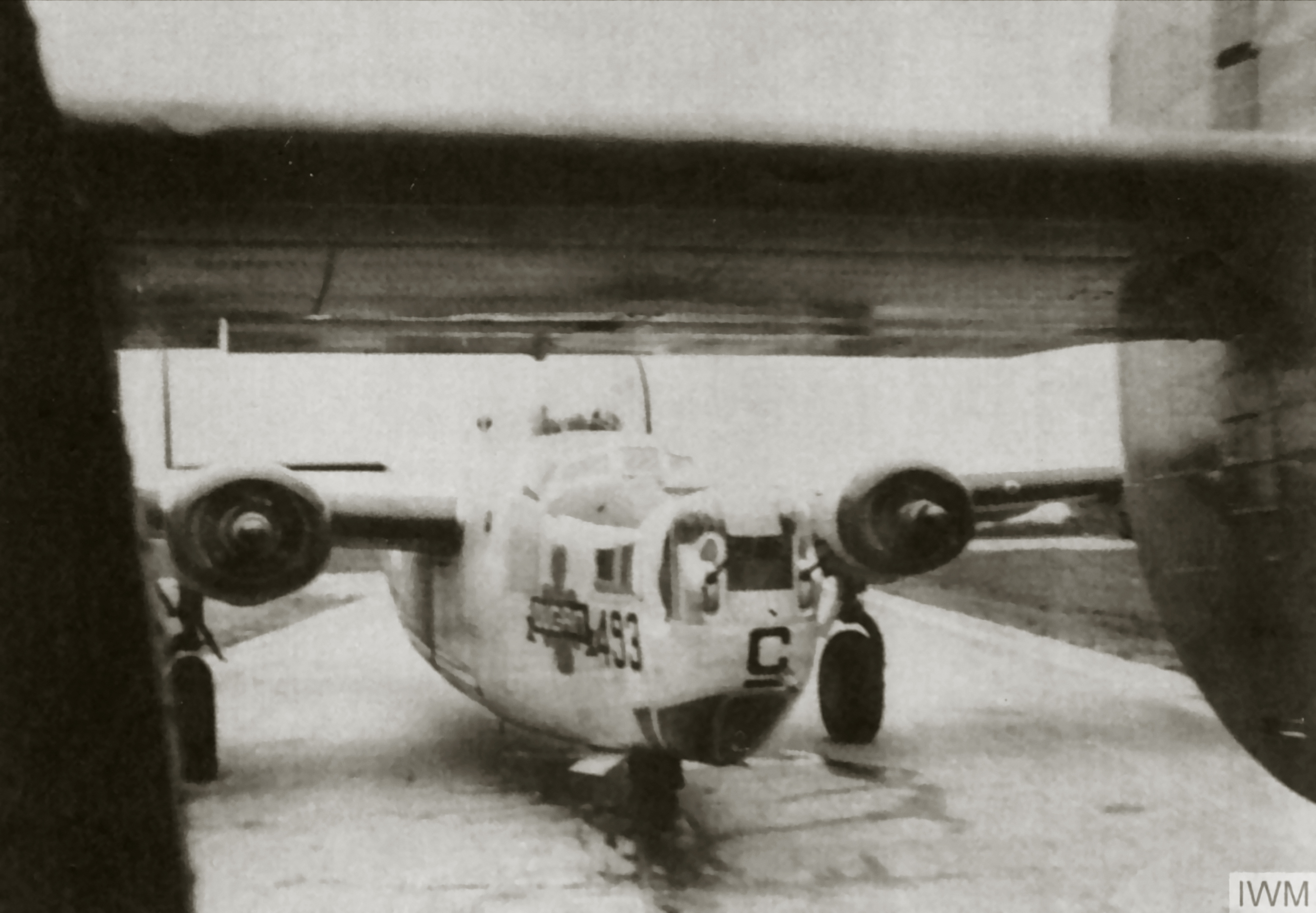44-50493 B-24M Liberator 8AF 392BG578BS ECC Dugan lines up for take off FRE8037