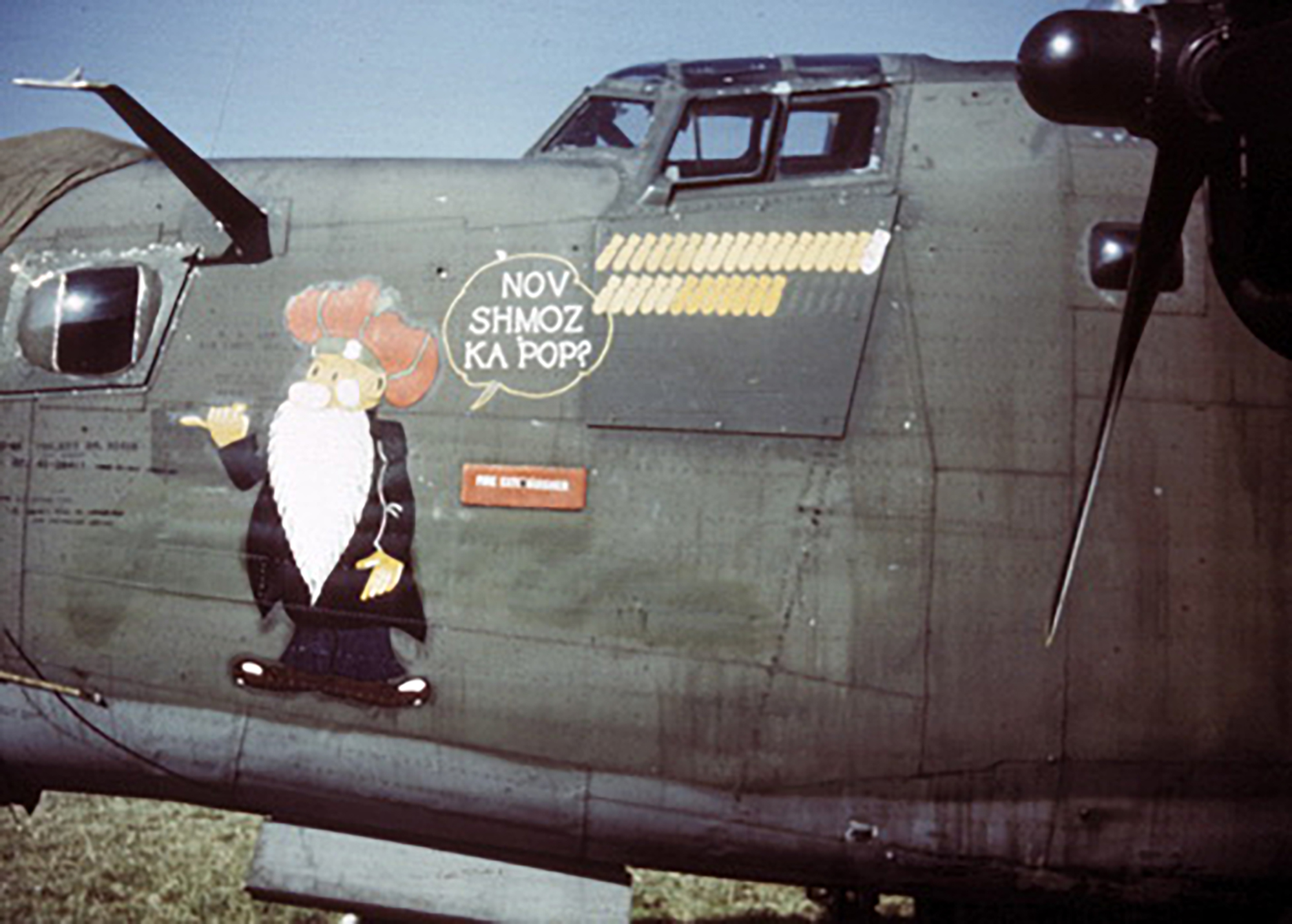 41-29411 B-24H Liberator 8AF 446BG704BS FLH Nov Shmoz Ka Pop ltr renamed Ridge Runner England 1944 01