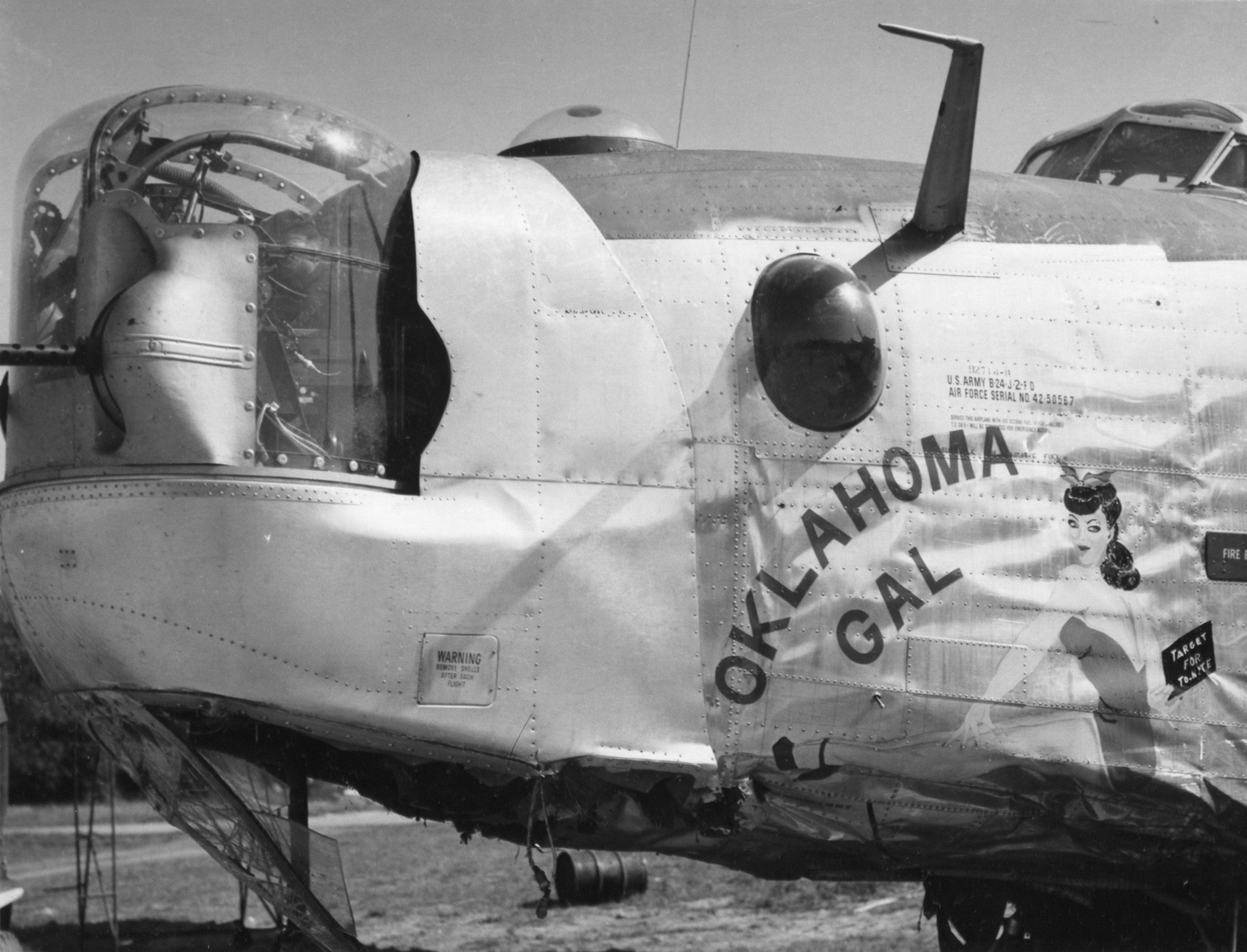 42-50567 B-24J Liberator 8AF 446BG704BS FLT Oklahoma Gal crash Bungay Norfolk England 24th Aug 1944 NA2106