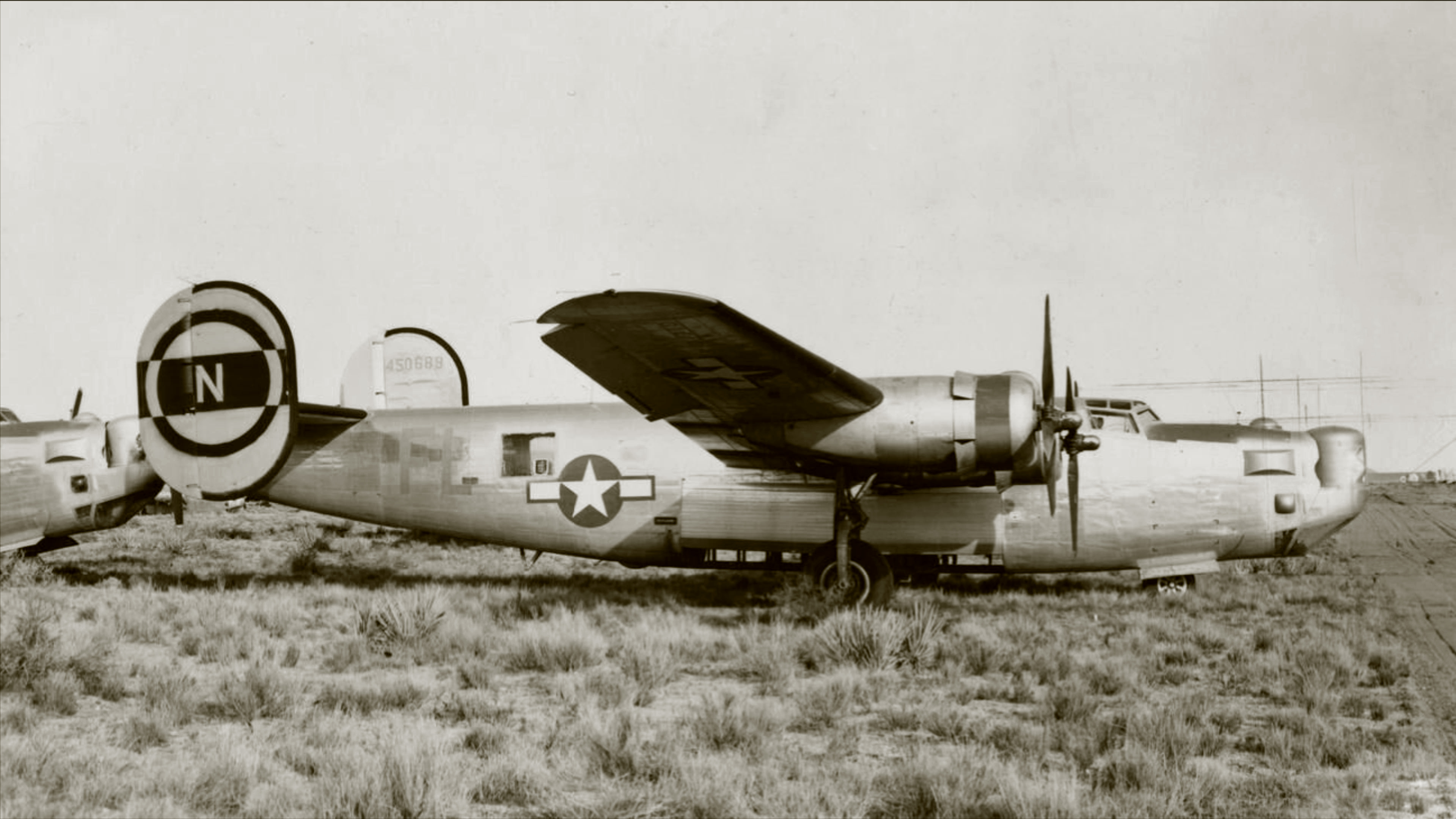 44-50689 B-24M Liberator 8AF 446BG704BS FLN at Kingman FRE8111
