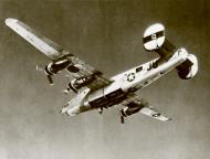 Asisbiz 42-50773 B-24J Liberator 8AF 446BG707BS JU0 Queenie over Aschaffenburg Germany 25th Feb 1945 NA1205