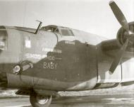 Asisbiz 41-29208 B-24H Liberator 8AF 44BG66BS QKZ Shoo Shoo Baby nose art left side 01
