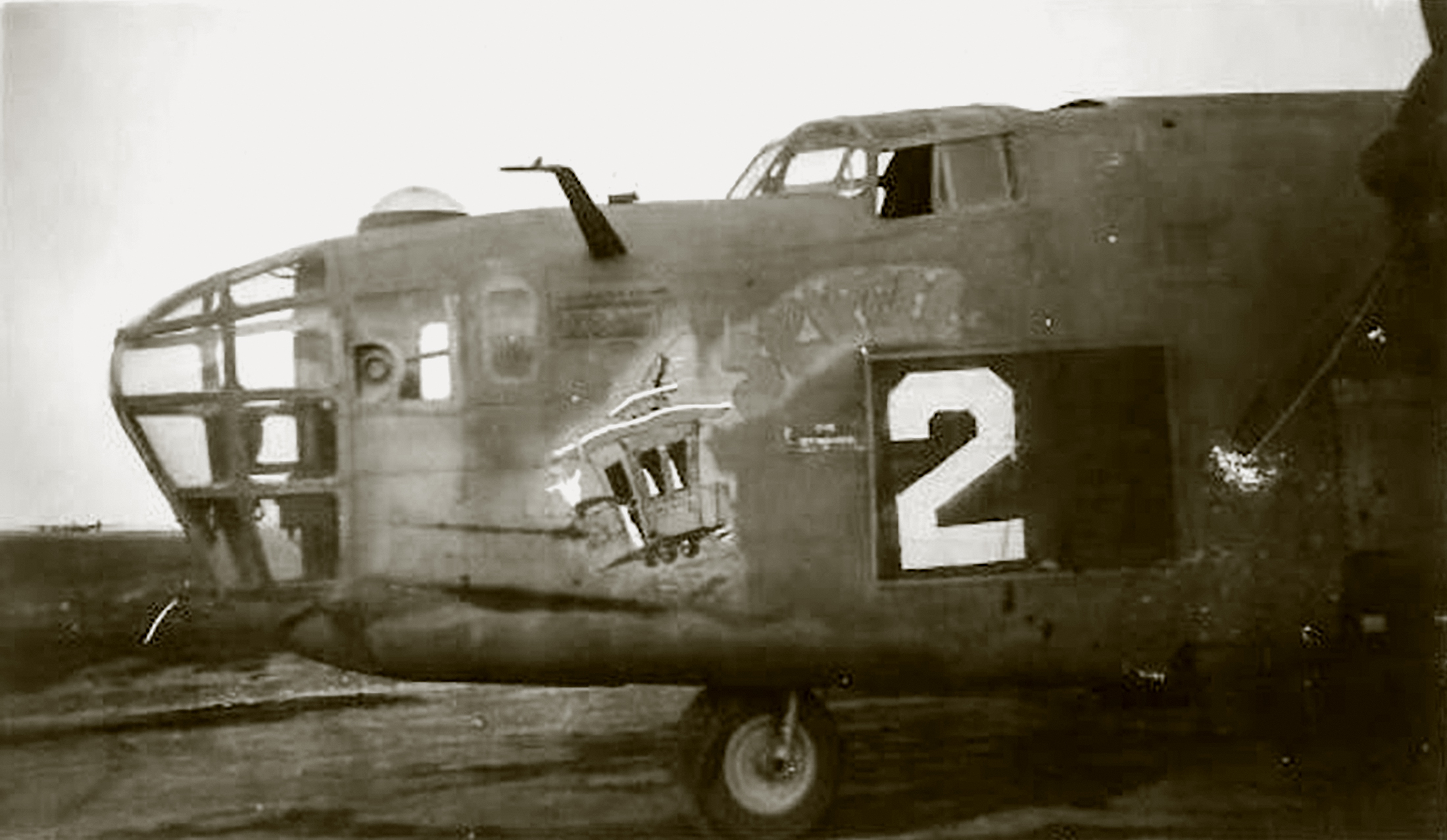 41-23733 B-24D Liberator 15AF 451BG724BS 2 Skipper nose art left side 01