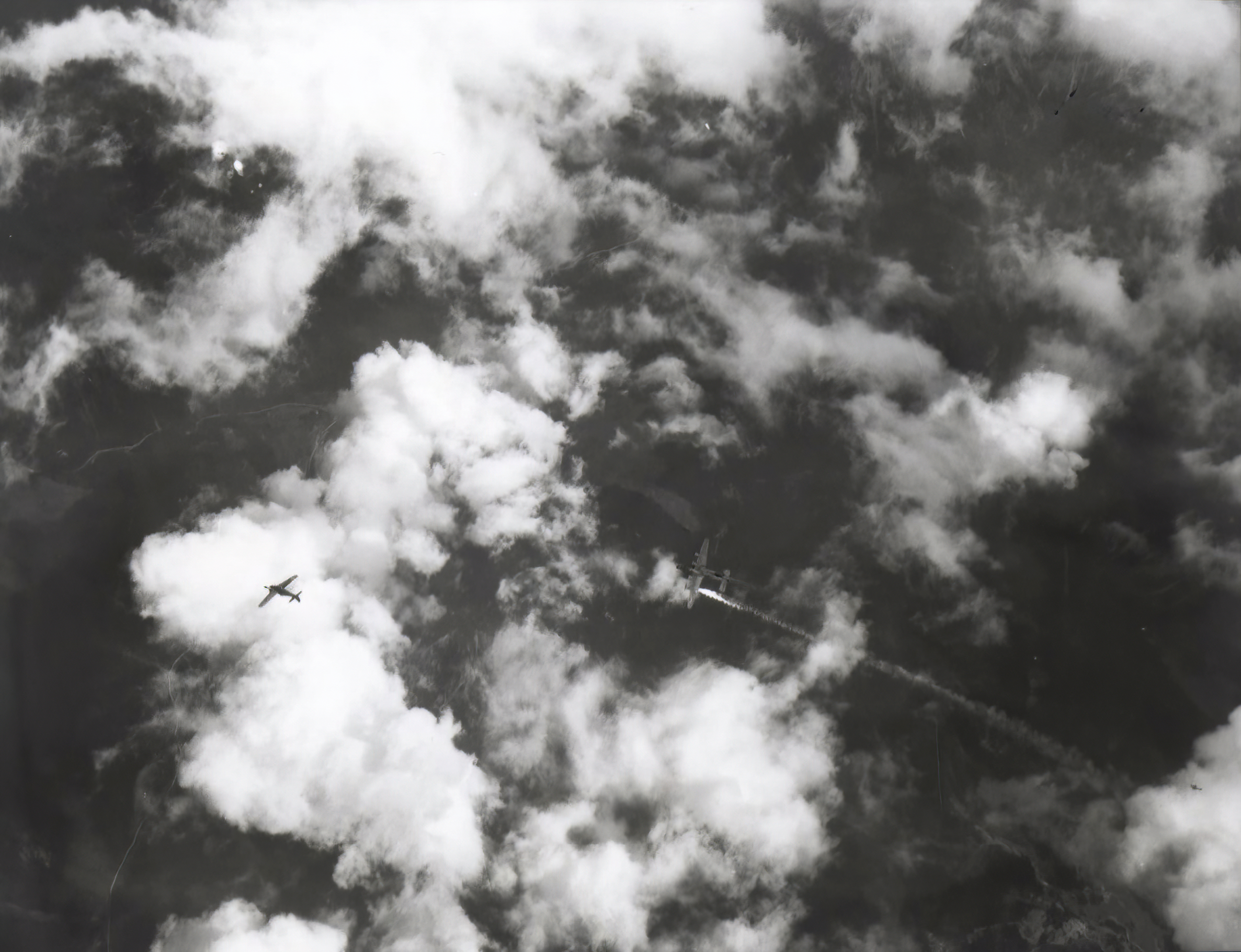 42-95379 B-24H Liberator 15AF 451BG725BS 35 Extra Joker being shot down by a Fw 190A over Austria 4th Sep 1944 12